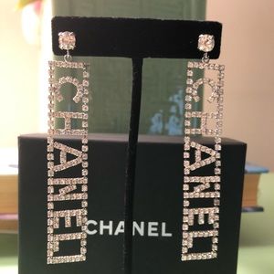 Beautiful silver Chanel earrings